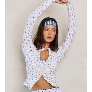 Astoria Activewear Blueberry Gingham Zip Up
